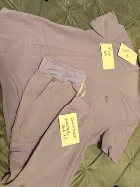 Figs Lavender Scrub Set - Top & Bottoms